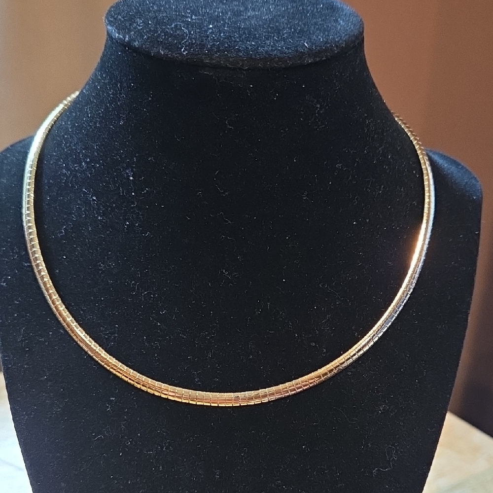 Elegant Gold Plated OMEGA Necklace